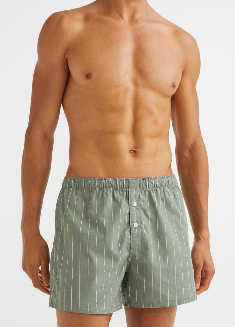 Труси боксери чоловічі H&M 0697920-125 XL Хакі (75866) Труси боксери чоловічі H&M 0697920-125 XL Хакі (75866)