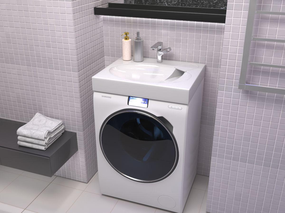 Умивальник для пральної машини акриловий Redokss San OCEAN 60х50 см - фото 2 Умивальник для пральної машини акриловий Redokss San OCEAN 60х50 см - фото 2