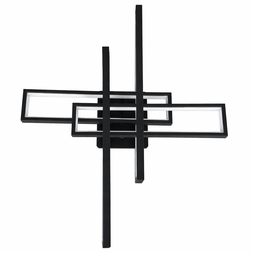 Люстра светодиодная геометрическая Sneha 192 Вт с пультом димер 3 режима света Черный (99539677283/2+2) Люстра светодиодная геометрическая Sneha 192 Вт с пультом димер 3 режима света Черный (99539677283/2+2)