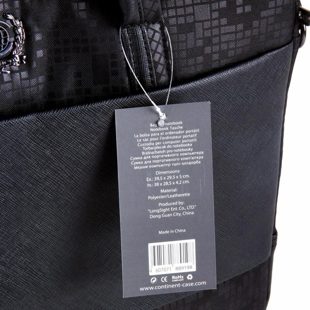 Сумка для ноутбука Continent Apple CC-037 15" Black (CC-037Black) - фото 6