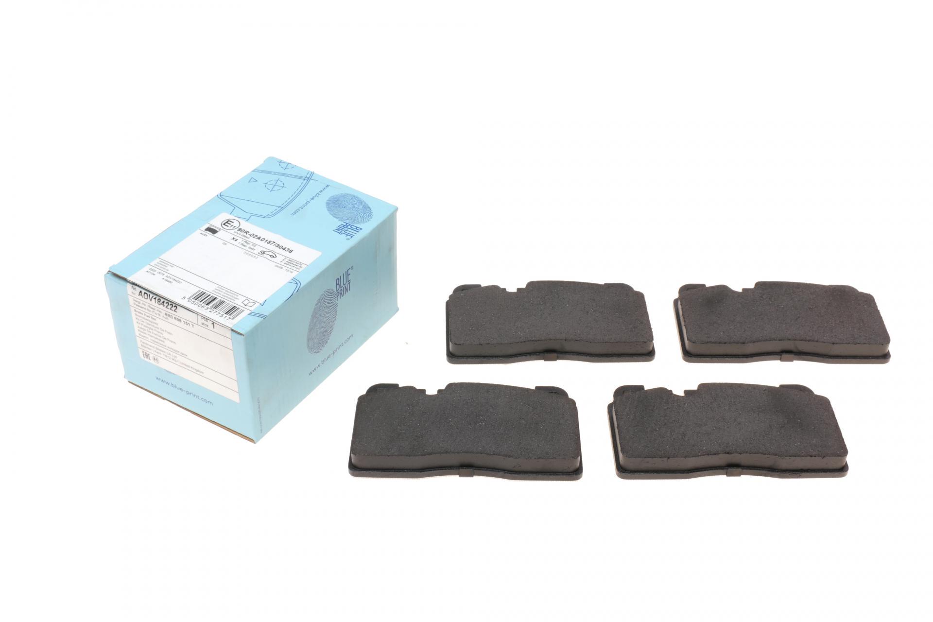 Тормозные колодки передние BLUE PRINT для Audi A6/A7/Q5 12-18/Porsche Macan 14- (ADV184222)