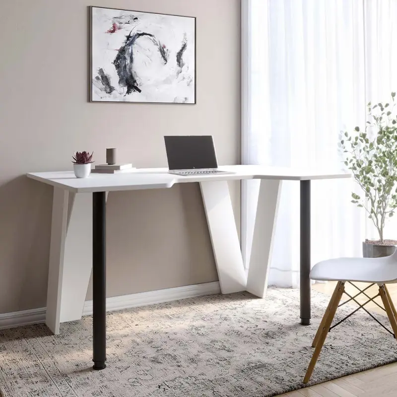 Компьютерный стол Lion 041004 Квест 150х90х74,5 см Нимфея альба (041176)