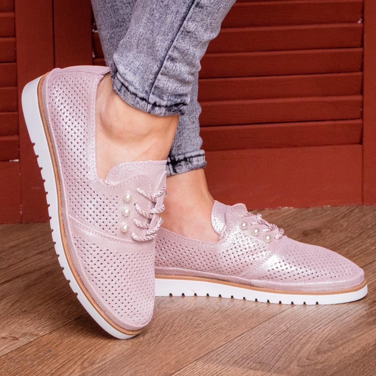 Туфли женские кожаные Fashion р. 38 24,5 см Розовый (1819)