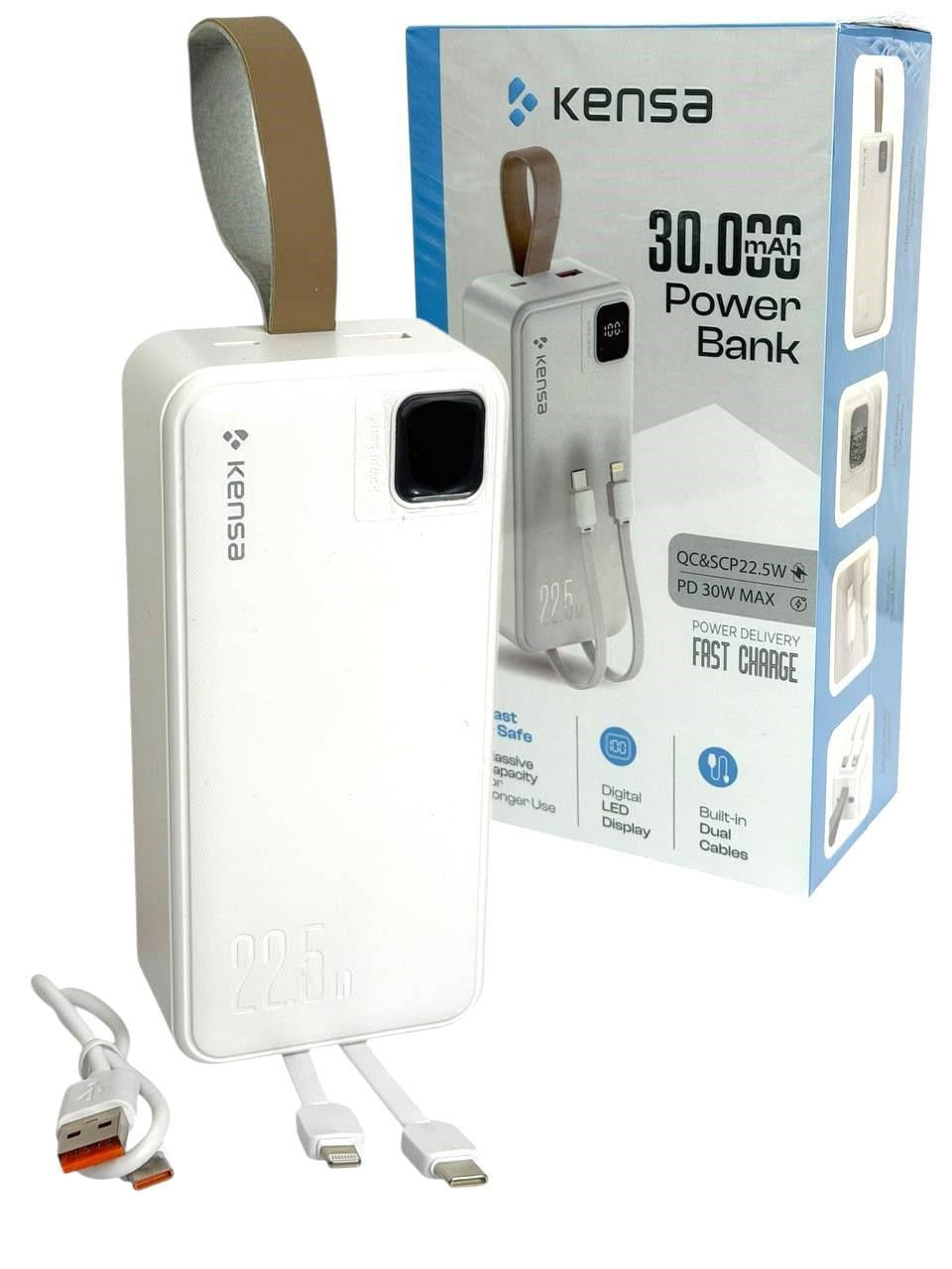 Повербанк KENSA KP-90 30000 mAh дисплей/кабели/быстрая зарядка QC&SCP 22,5W PD 30W MAX (1746009769) Повербанк KENSA KP-90 30000 mAh дисплей/кабели/быстрая зарядка QC&SCP 22,5W PD 30W MAX (1746009769)