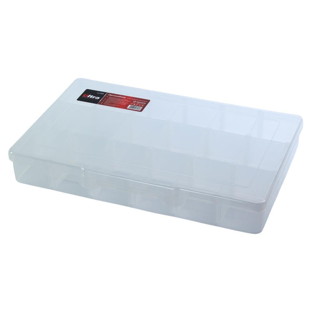 Органайзер пластиковый Ultra 18 отсеков 310x200x50 мм Прозрачный (7417082)