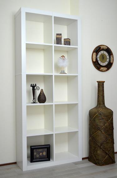 Шафа у вітальню Inteo Мікс 2х5 1854х792х290 мм товщина корпусу 50 мм Білий