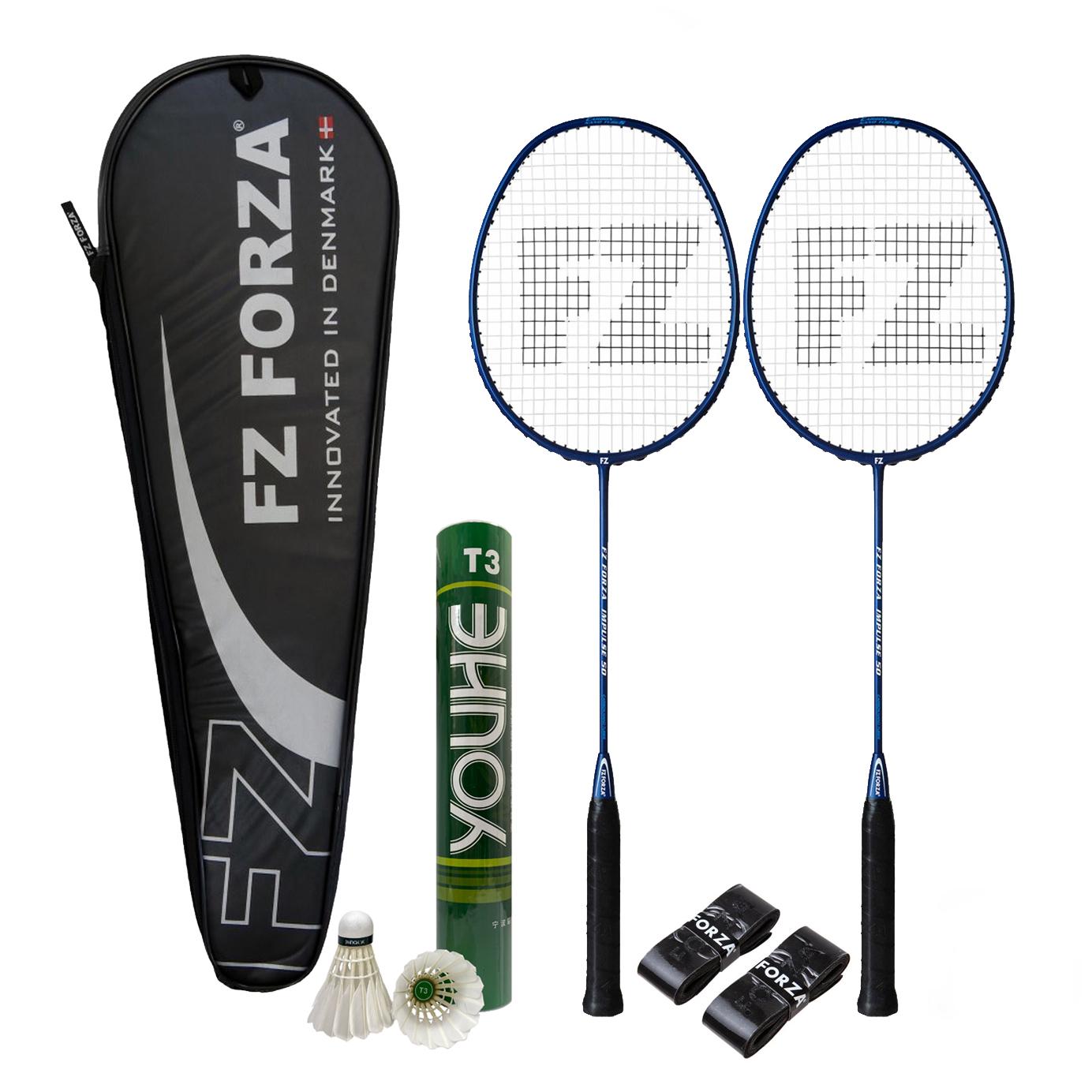 Набор для бадминтона FZ Forza Impulse 2 ракетки/12 перьевых воланов/2 намотки/чехол (BDSETFZIM)