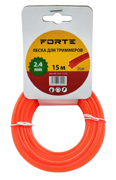Леска для мотокосы звезда Forte 2,4 мм 15 м (1604635246)