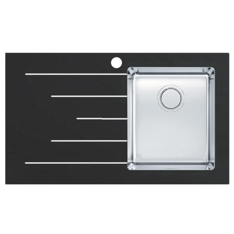 Мойка для кухни стальная Apell Pura PU861ILBC Black (35676)