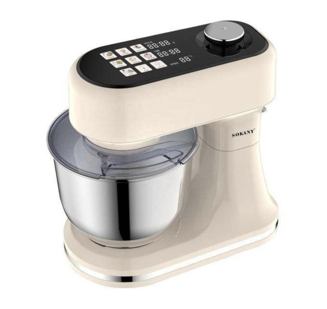 Миксер планетарный Sokany SK-05016 6 л 1500 Вт Бежевый (36328137) Миксер планетарный Sokany SK-05016 6 л 1500 Вт Бежевый (36328137)