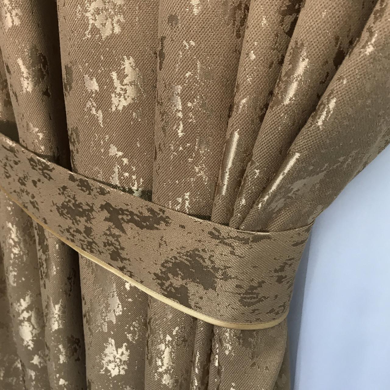 Готовые мраморные шторы ALBO 200x270 см 2 шт. Кофейный (SH-M19-10) - фото 10