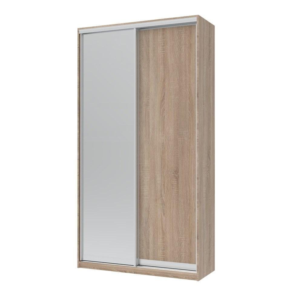 Шафа-купе двохдверна Doros Сіті Лайт дзеркало 120х60х225 см Дуб сонома (DRS-011081)