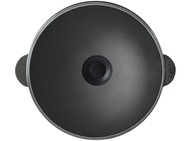 Сковорода чугунная Brizoll WOK со стеклянной крышкой 3,7 л (W28-6) - фото 3