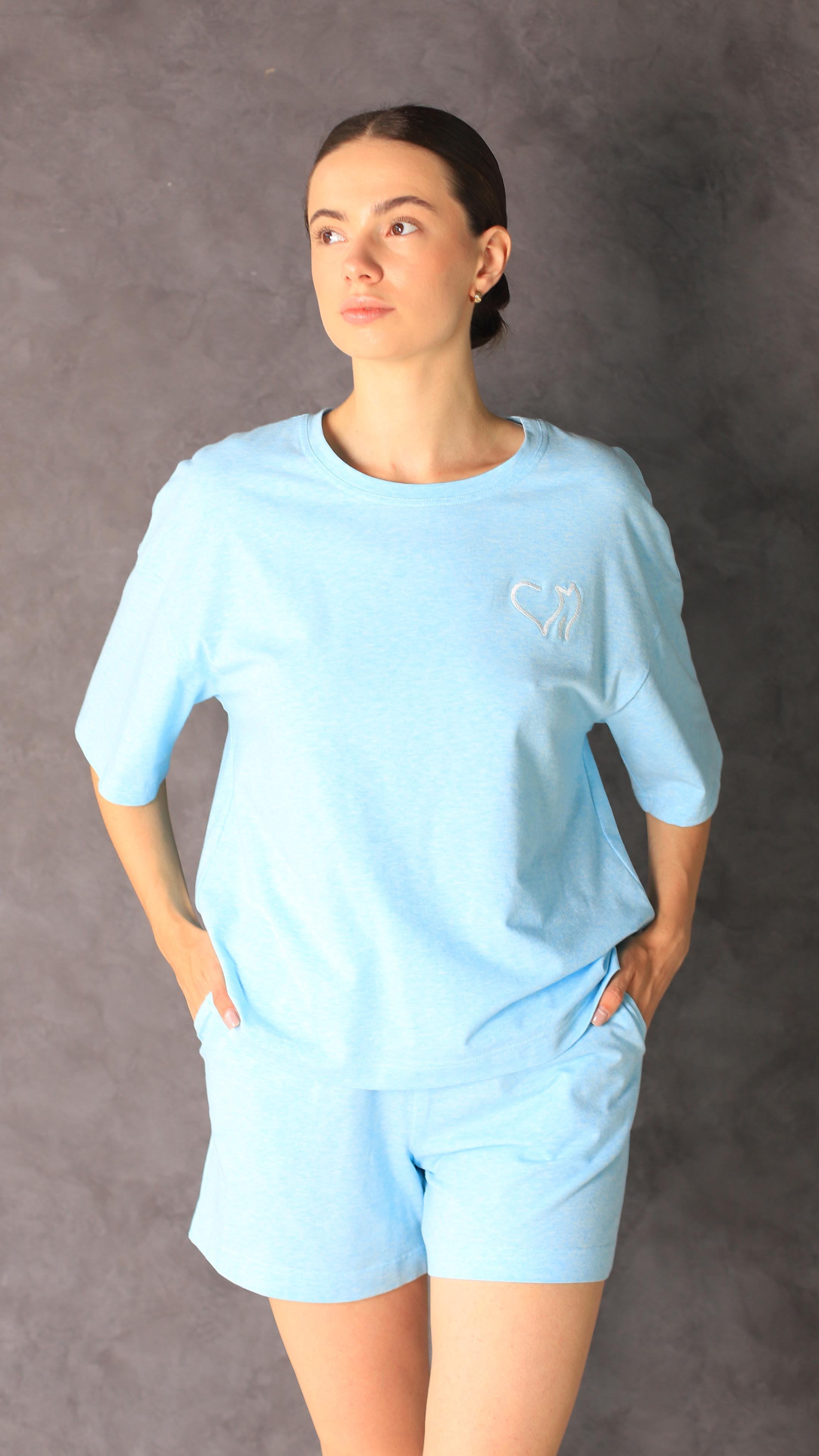 Піжама жіноча Ellen Kate 2970/34/01 S Блакитний