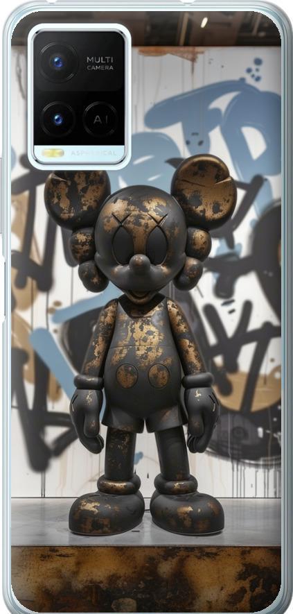 Чехол на Vivo Y21s Bronze kaws v2 (6098u-2550-42517)