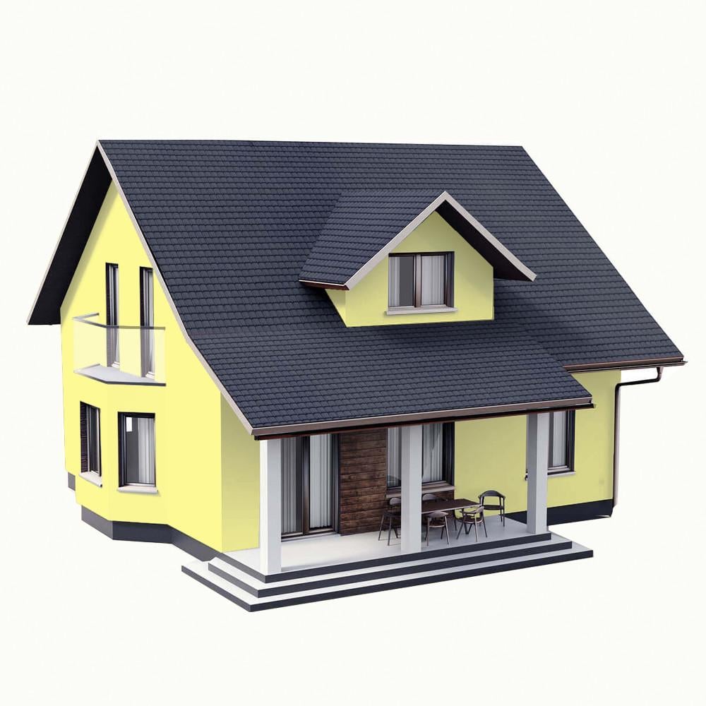 Краска фасадная SkyLine 0530-G90Y Силиконфасад 10 л Голденик (2595725046) - фото 5