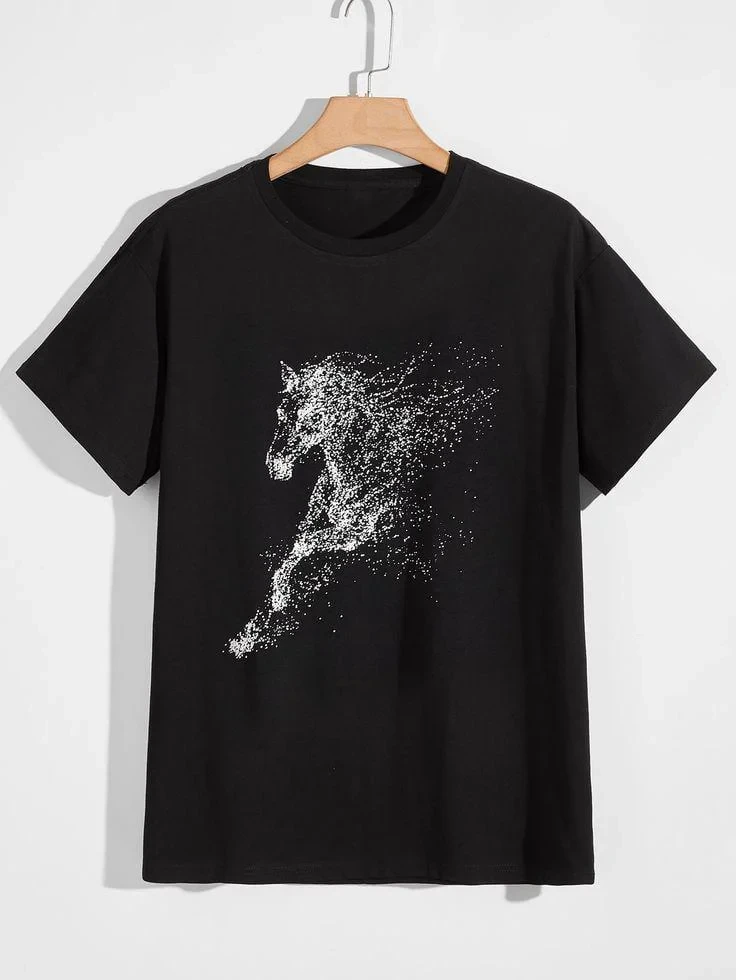 Футболка мужская с принтом Pin-000-567 повседневная M Черный (2634326232) Футболка мужская с принтом Pin-000-567 повседневная M Черный (2634326232)