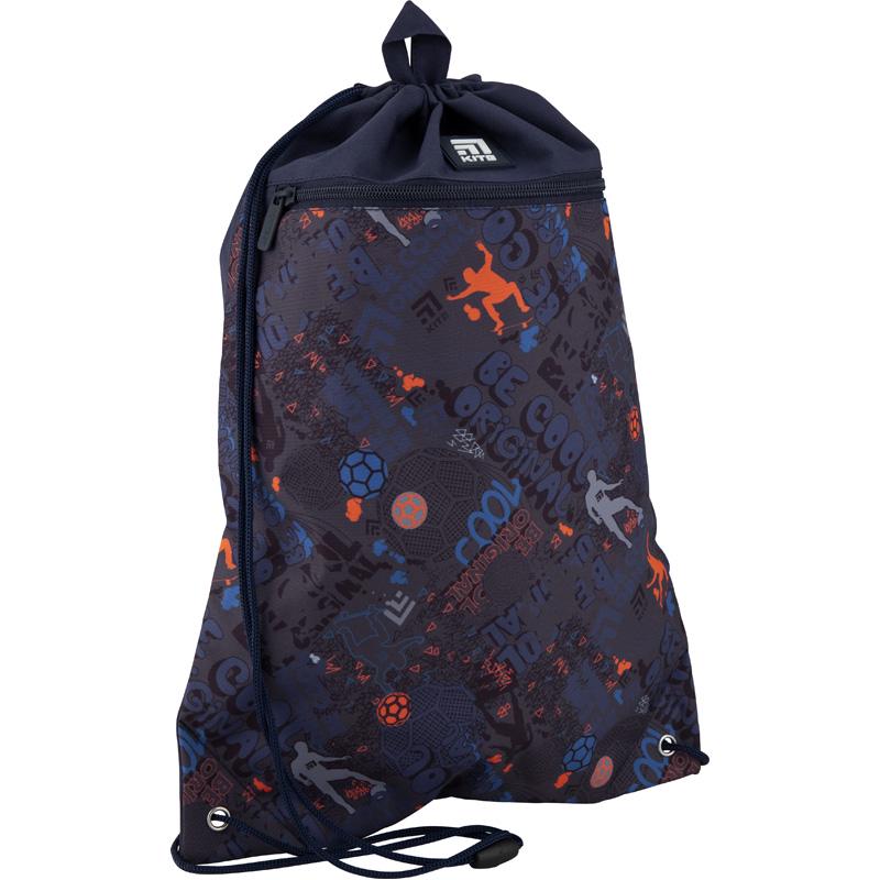 Сумка для обуви KITE Cool с карманом 46x33 см Серый (K20-601M-14)