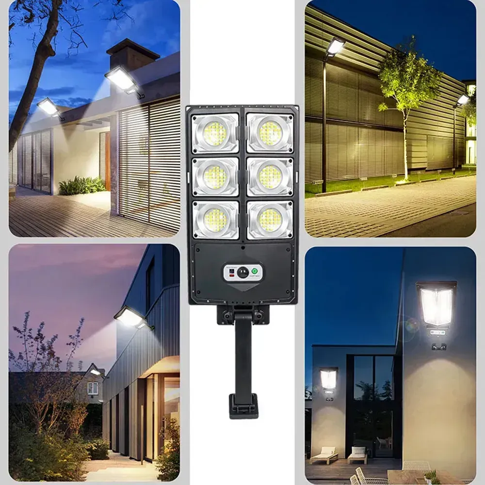 Ліхтар вуличний на стовбі із сонячною панеллю та пультом 180 LED W789A-3 (234569832) - фото 2 Ліхтар вуличний на стовбі із сонячною панеллю та пультом 180 LED W789A-3 (234569832) - фото 2