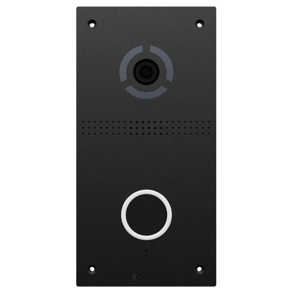IP-панель виклику з безконтактною кнопкою виклику Bas-IP AV-05FD Black (3087684915)