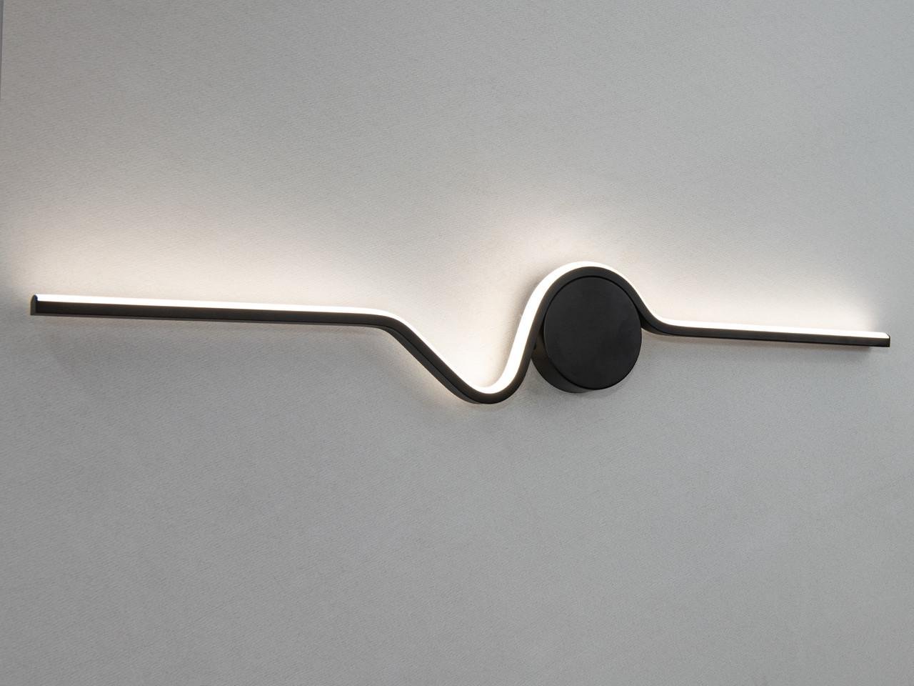 Світильник горизонтальний світлодіодний для зали 22W Чорний (9093-800BK-LS) Світильник горизонтальний світлодіодний для зали 22W Чорний (9093-800BK-LS)