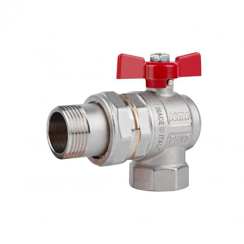 Кран шаровой ICMA FAR.ROSSA 1" угловой №361