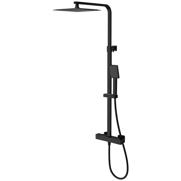 Душевая система с термостатом Cersanit Bari S951-841 Черный (250831)