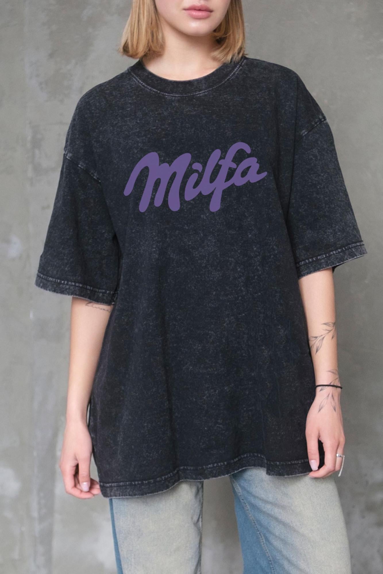 Футболка оверсайз Without Washed Milfa L/XL Black (L/XL8056354 8056355) - фото 6