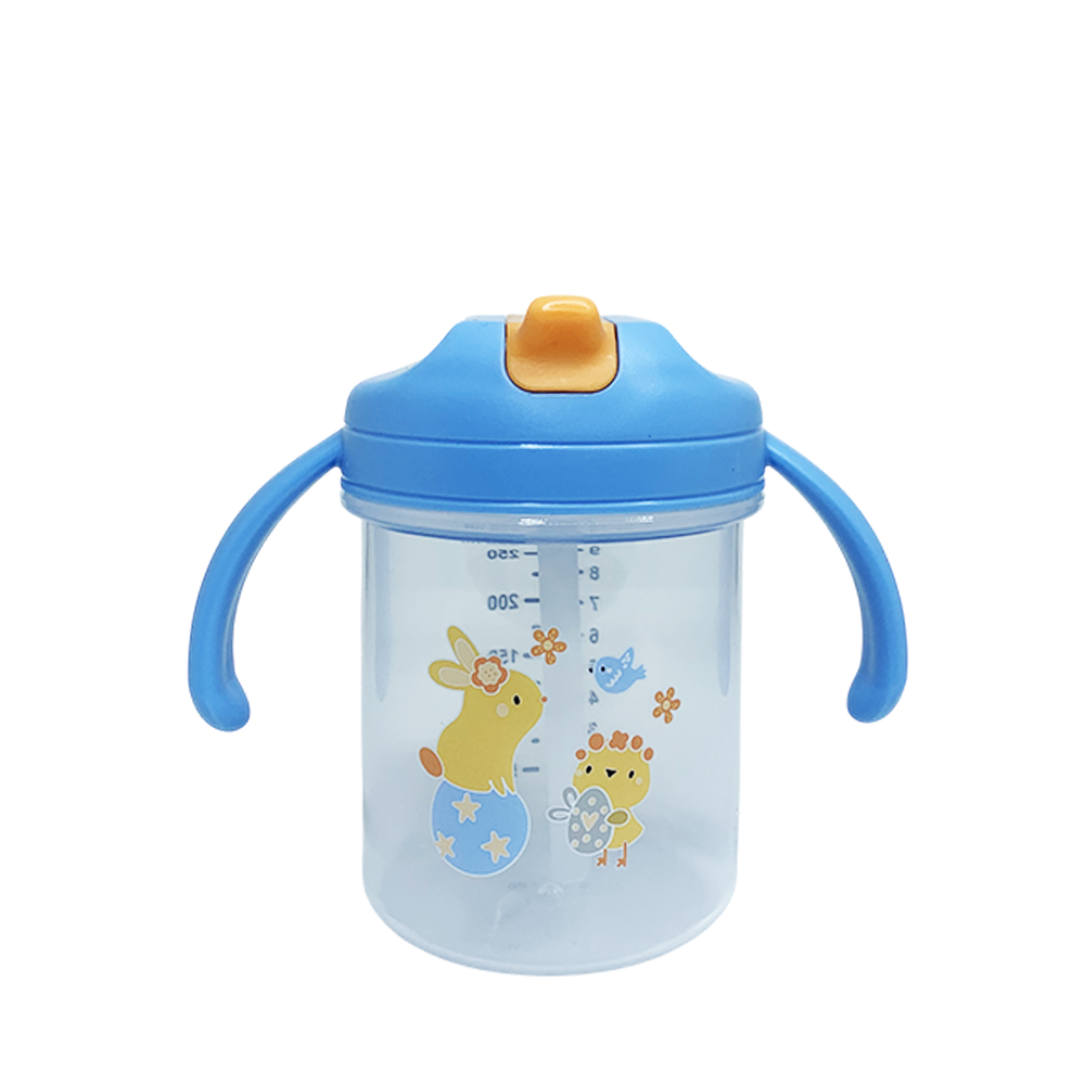 Поильник детский с трубочкой 280 мл Голубой (30068218)