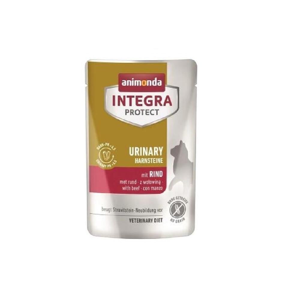 Корм ветеринарный влажный Integra Protect Urinary Struvit - pouch with beef для кошек при мочекаменной болезни с говядиной 85 г (34806765) Корм ветеринарный влажный Integra Protect Urinary Struvit - pouch with beef для кошек при мочекаменной болезни с говядиной 85 г (34806765)
