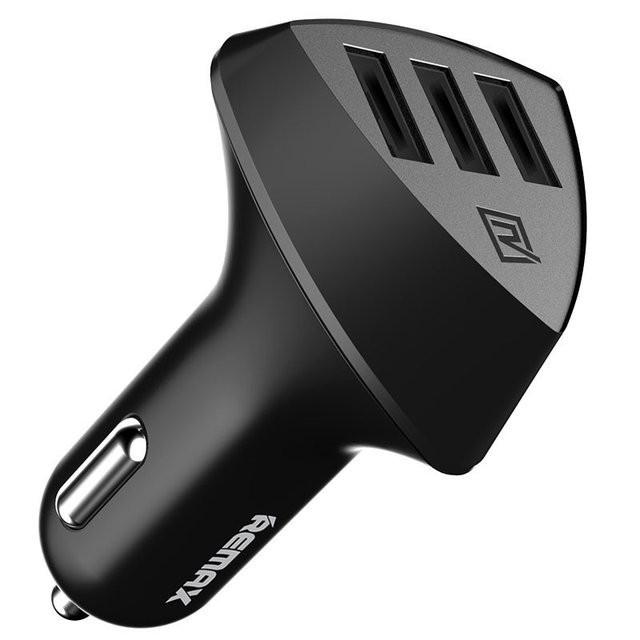 Автомобильное зарядное устройство Remax Aliens 4,2 А на 3 USB порта Black (10048)