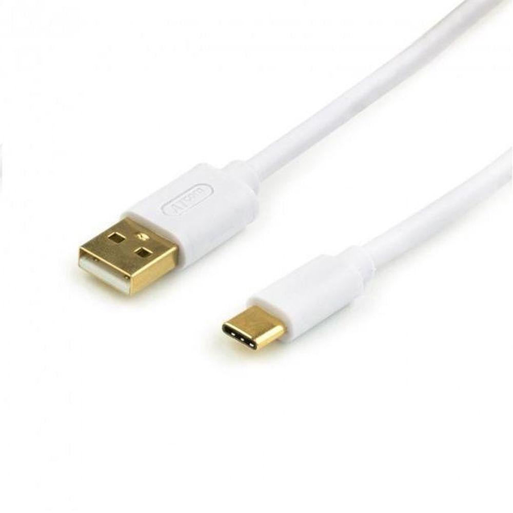 Кабель USB 2.0 AM/Type-C Atcom 1 м Білий (C0001)