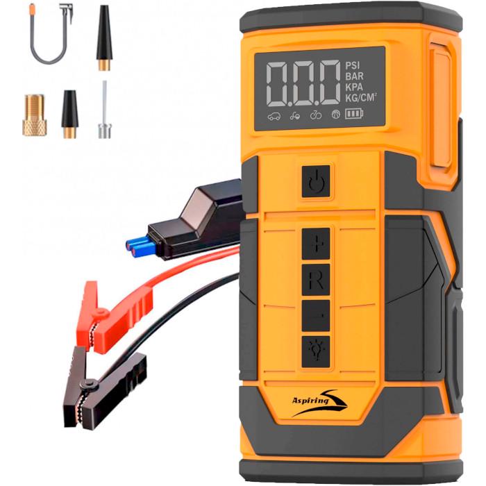 Пускозарядний пристрій Aspiring Jump 3 8000 mAh з компресором Power Bank 3в1 (617668) - фото 2