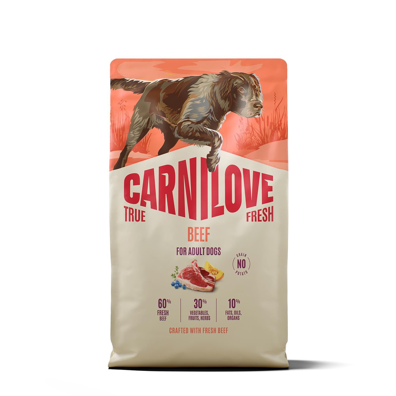 Корм сухой Carnilove True Fresh Beef для собак говядина 4 кг