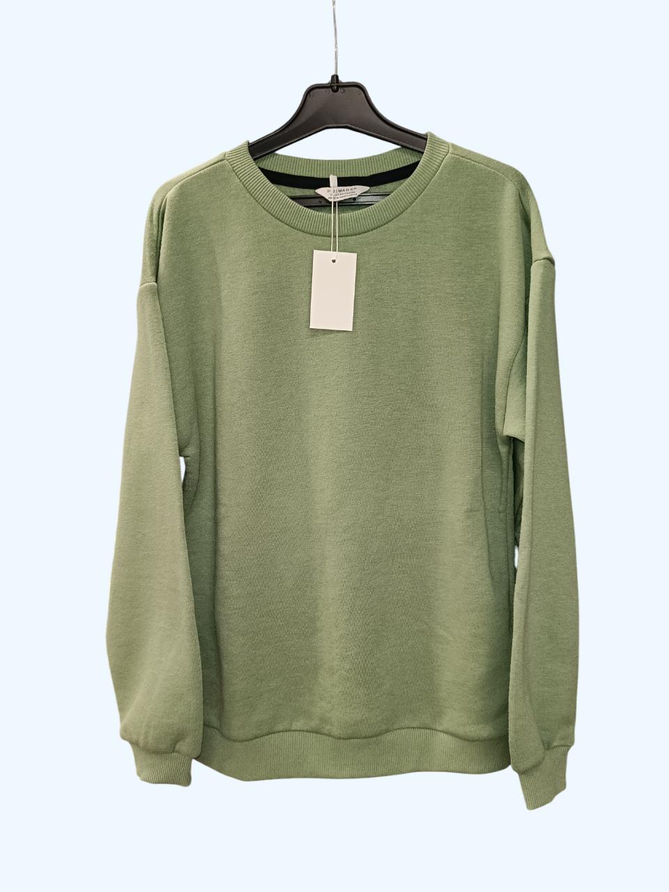 Світшотутеплений для хлопчика-підлітка 146 см Зелений (0104)