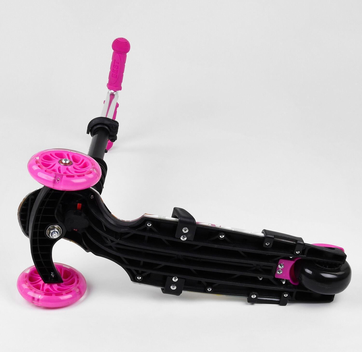 Самокат Best Scooter 75009 5в1 Розовый - фото 6
