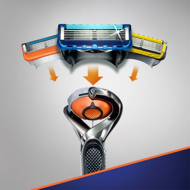 Станок для гоління чоловічий Fusion 5 Gillette Fusion5 ProGlide Flexball з 1 змінним картриджем - фото 3