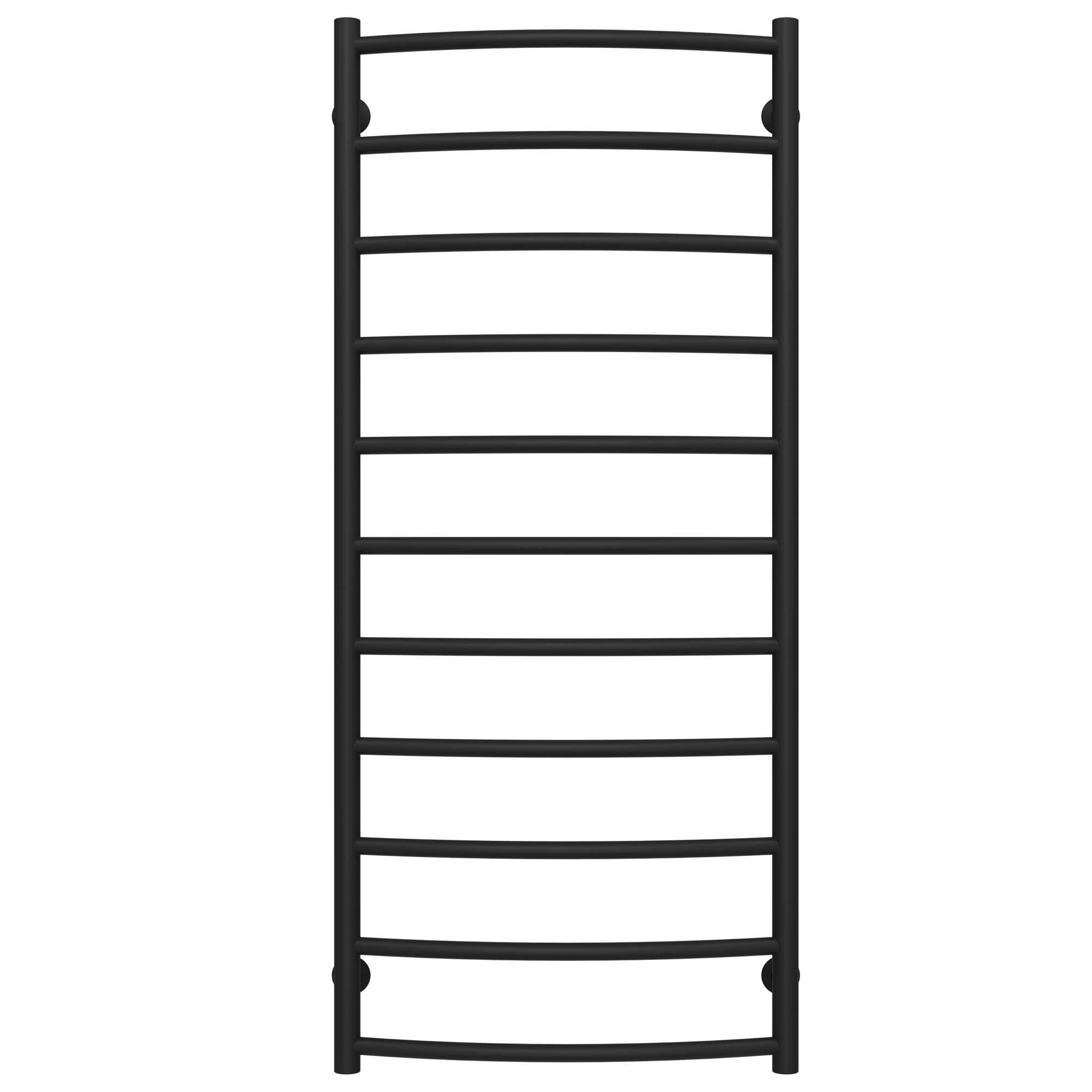 Полотенцесушитель водяной Deffi Классик П11 нижнее подключение нержавеющая сталь 500х1200 мм Черный (C.DK.120.50.11.B.A)