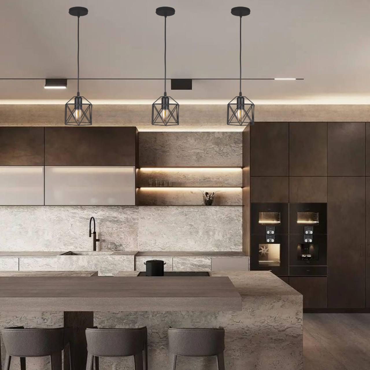 Світильник підвісний фігурний Чорний (56-PR101F-1 ВК) - фото 2 Світильник підвісний фігурний Чорний (56-PR101F-1 ВК) - фото 2