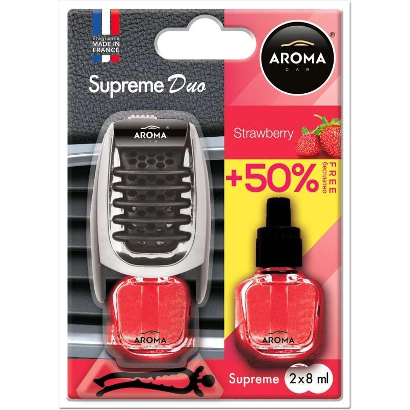 Ароматизатор Aroma Car Supreme Duo Slim Strawberry жидкий 7мл