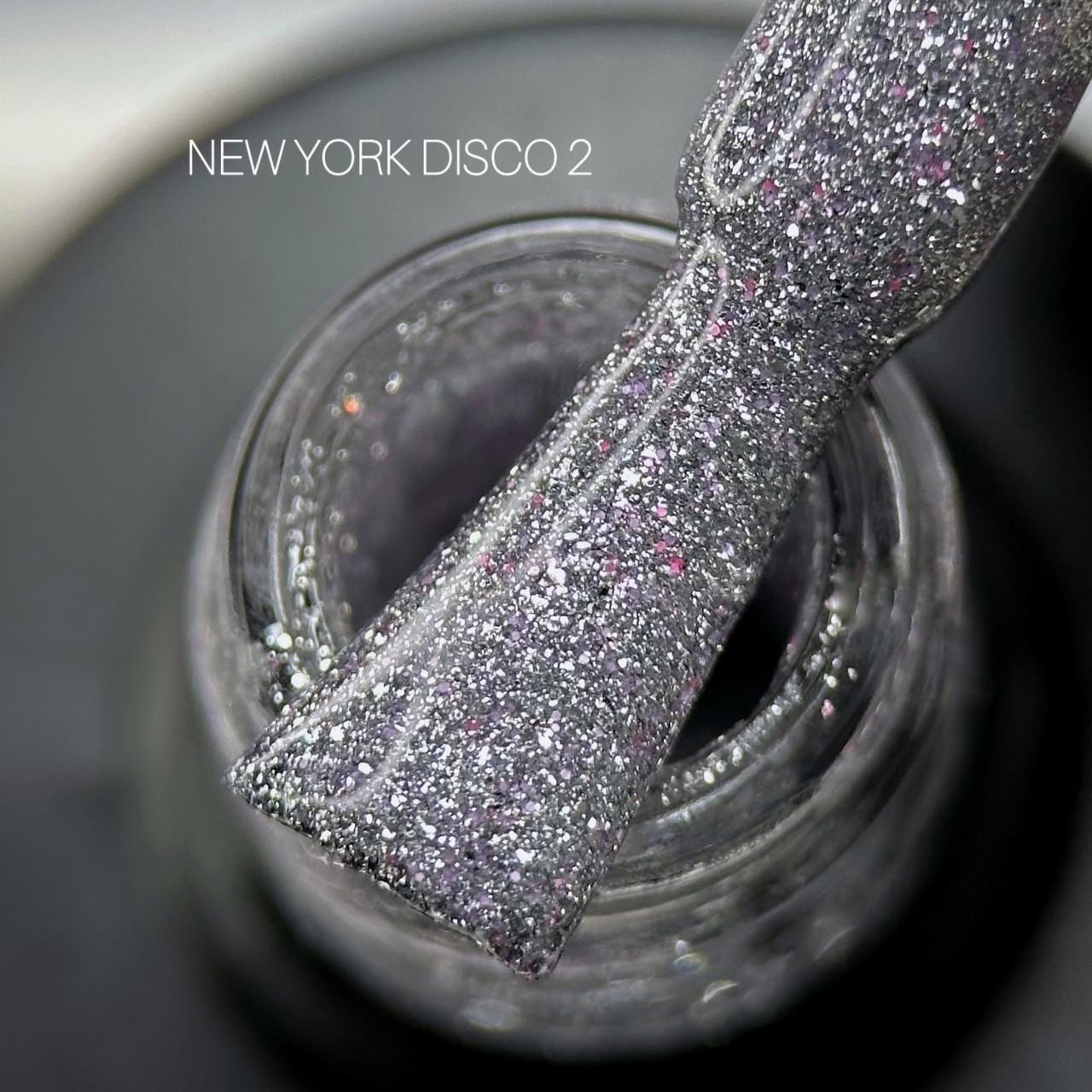 Гель-лак светоотражающий для ногтей Saga New York Disco №02 9 мл
