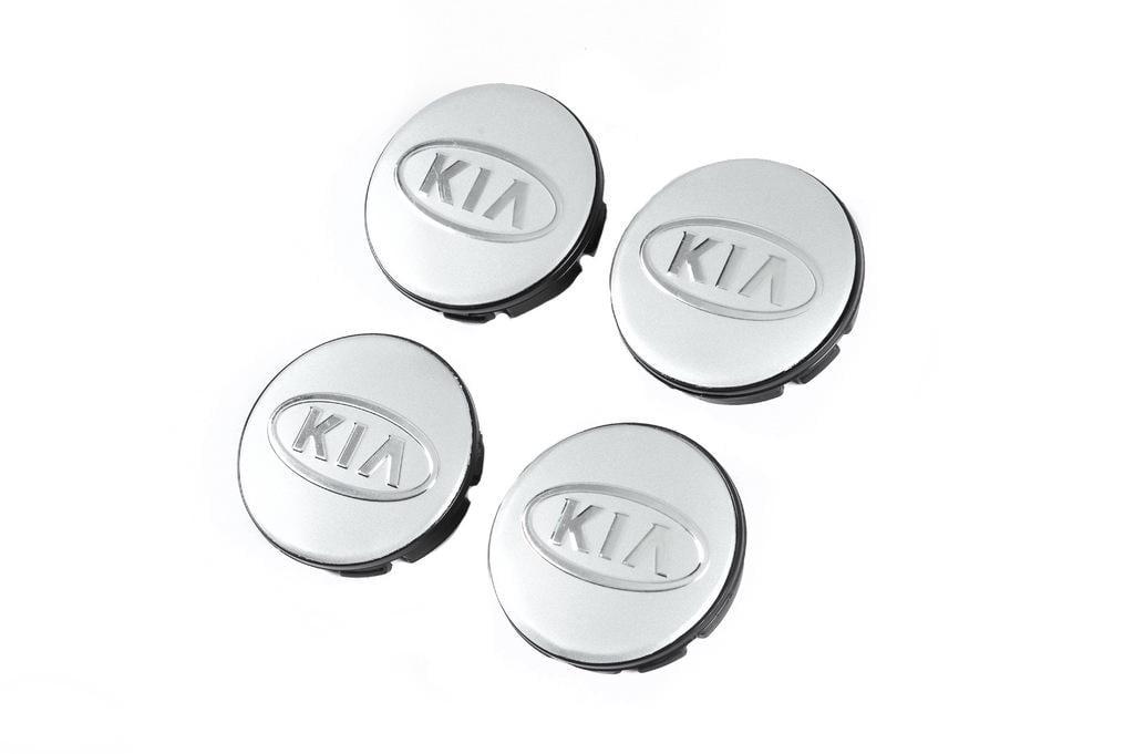 Колпачки в диски 56/52 мм 8915A Davs Auto для KIA abs-пластик Серый