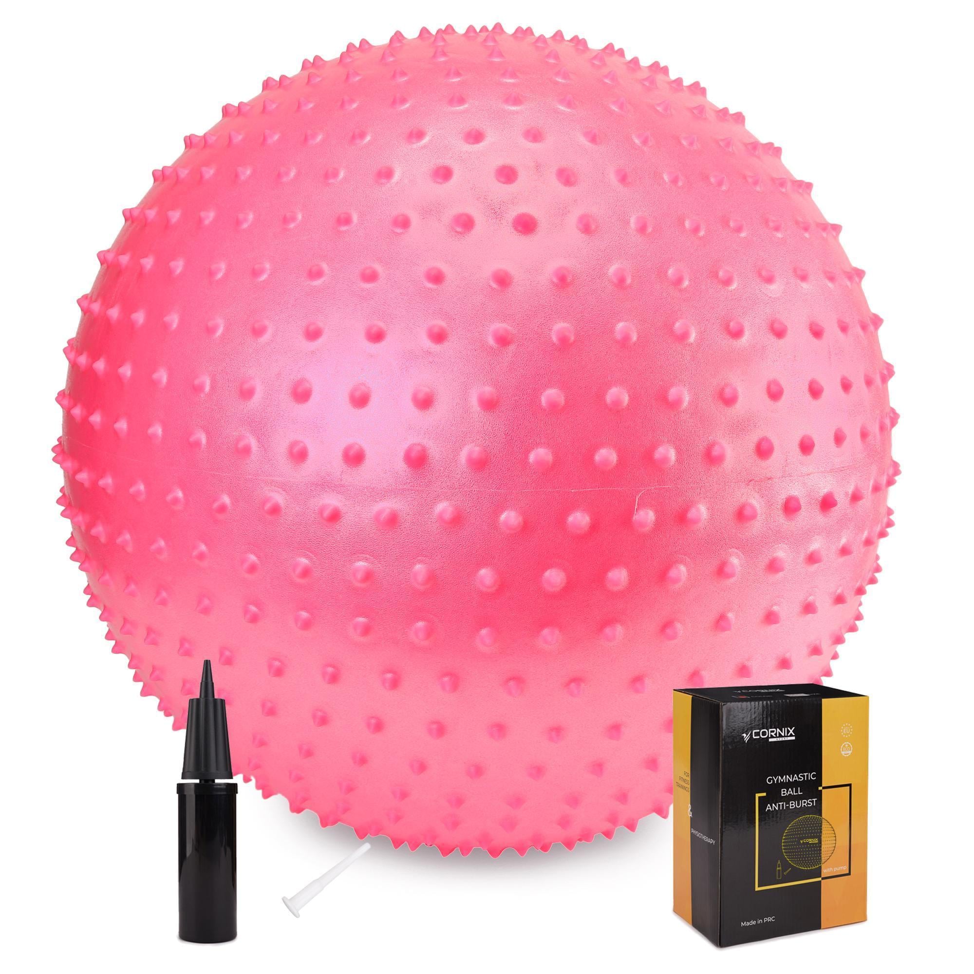 Фитбол для фитнеса массажный Cornix Anti-Burst XR-0485 65 см Pink Фитбол для фитнеса массажный Cornix Anti-Burst XR-0485 65 см Pink