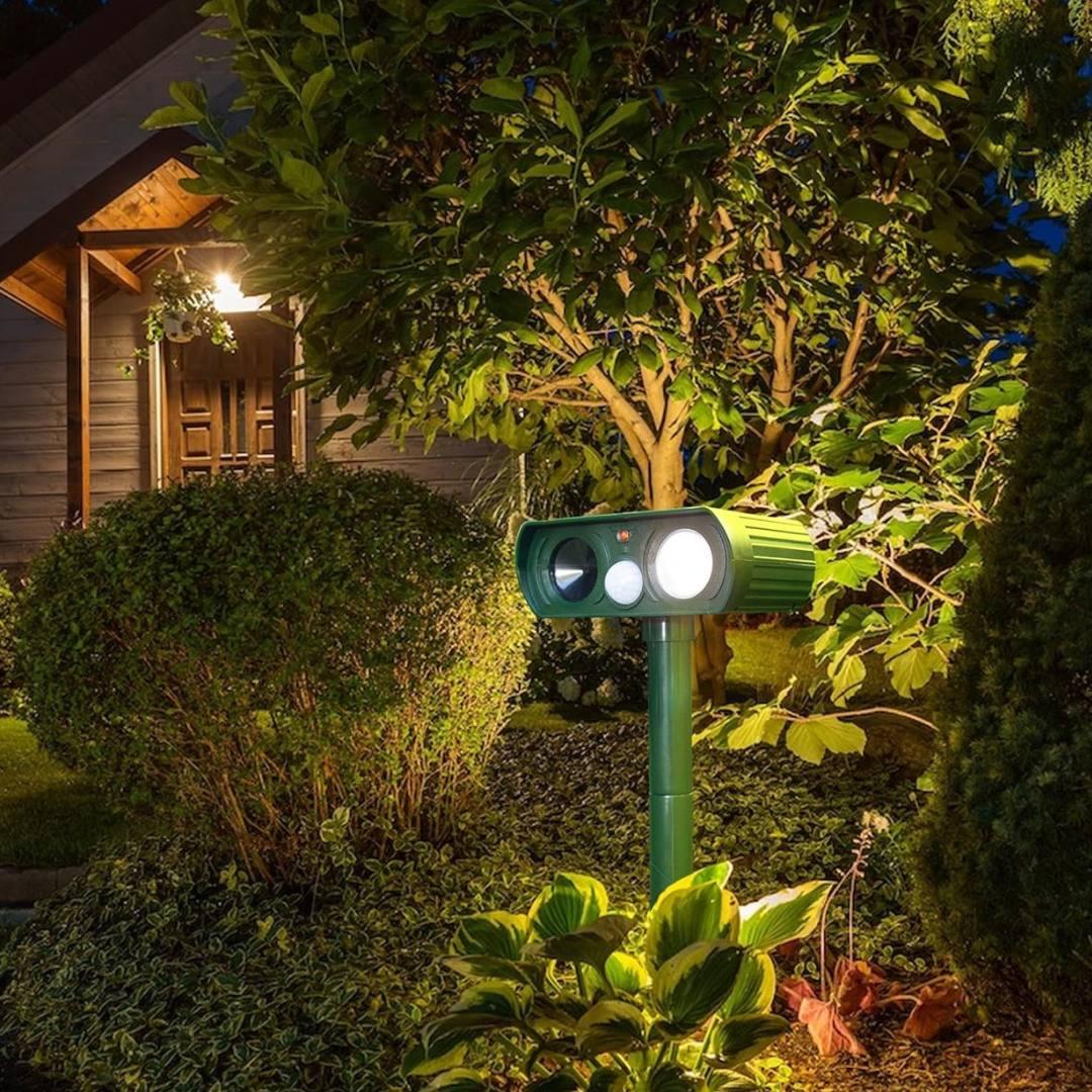 Отпугиватель животных на солнечной батарее Bodasan ультразвуковой уличный для птиц/зверей/насекомых (2534230082) - фото 9