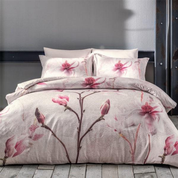 Постельное белье Tivolyo Home Делюкс сатин евро Orchidea Бежевый