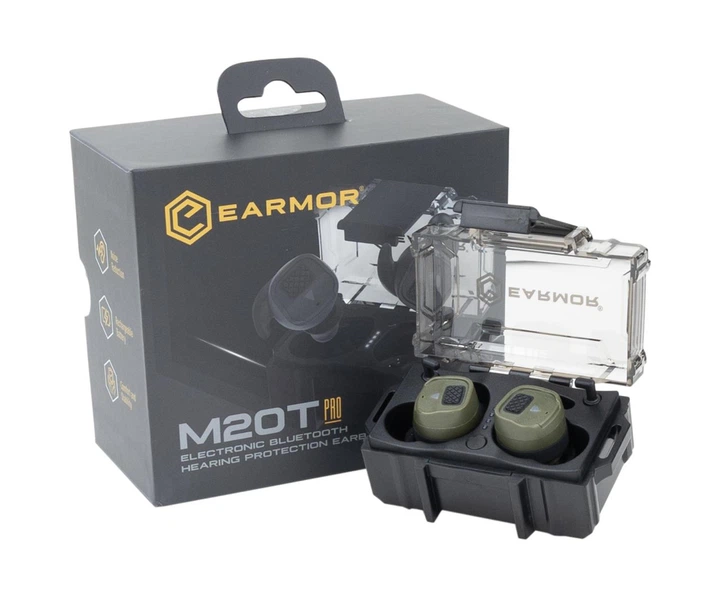 Беруши активные защитные Earmor M20T Pro FG Bluetooth 5.4 NRR 30 Olive (M20T-PRO-FG) - фото 5