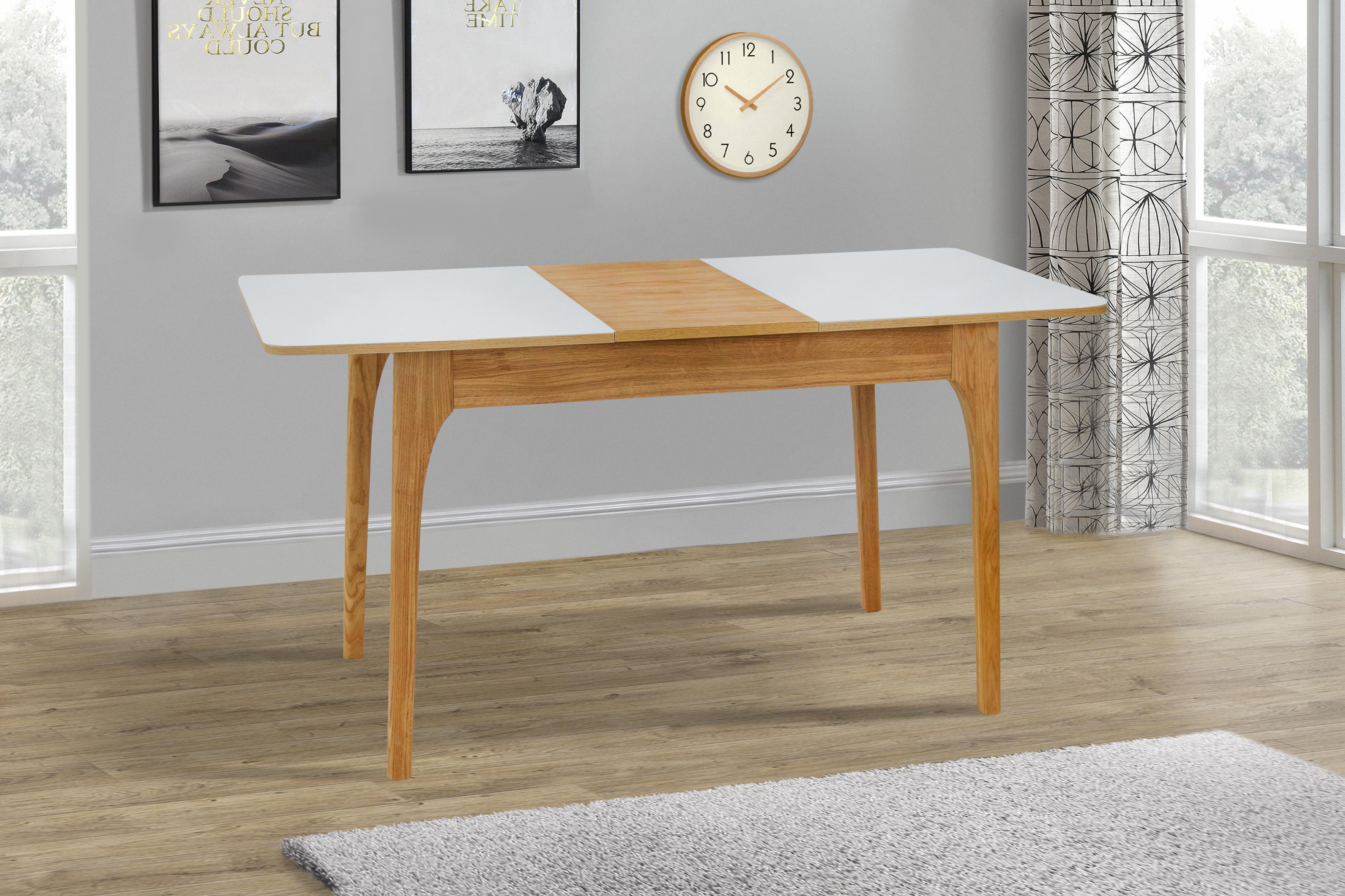 Обеденный стол Палермо Фиеста 1100/1450х700х760 мм Орех/Белый (GAА0050128) - фото 2 Обеденный стол Палермо Фиеста 1100/1450х700х760 мм Орех/Белый (GAА0050128) - фото 2