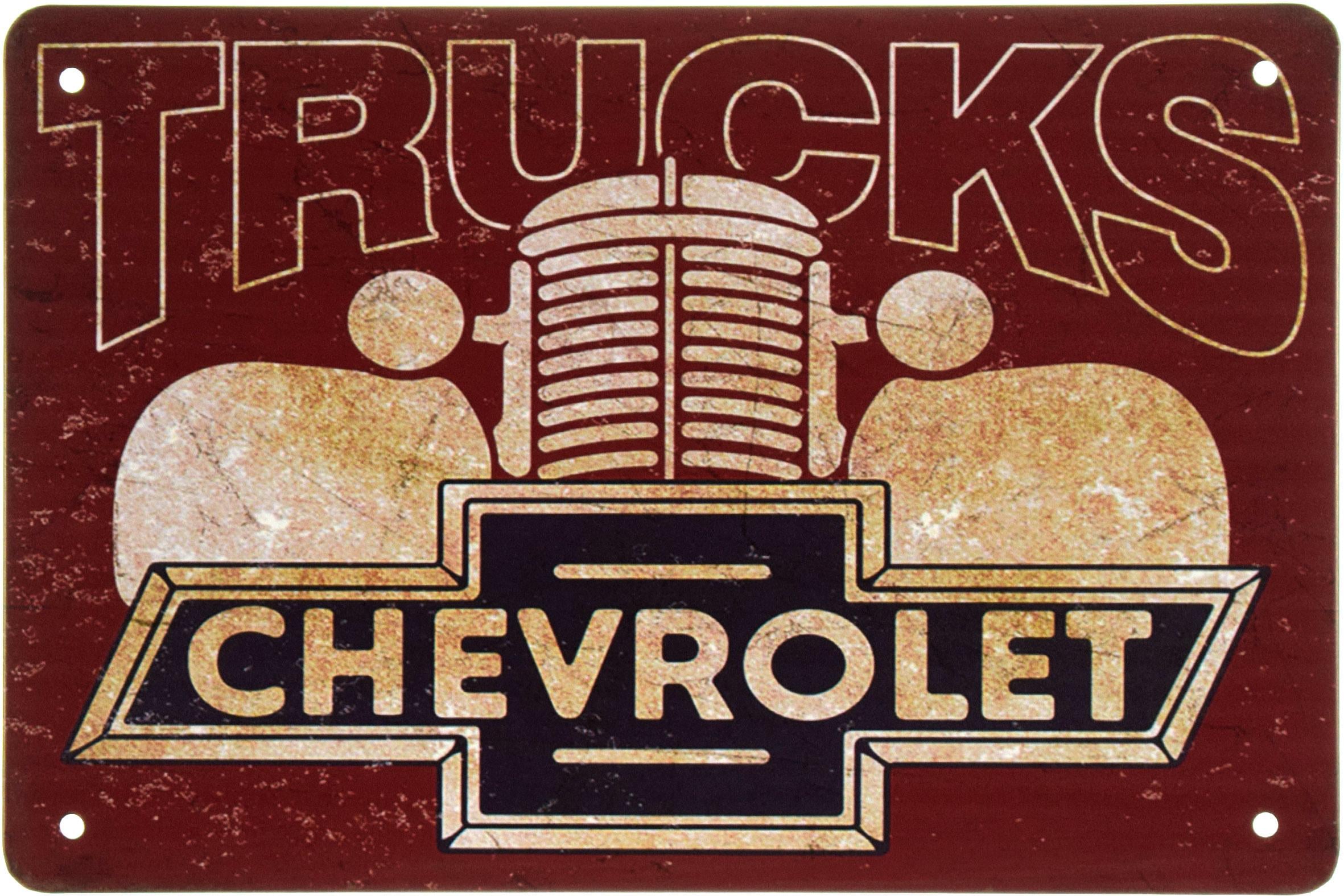 Табличка металева Chevrolet Trucks 20x30 см