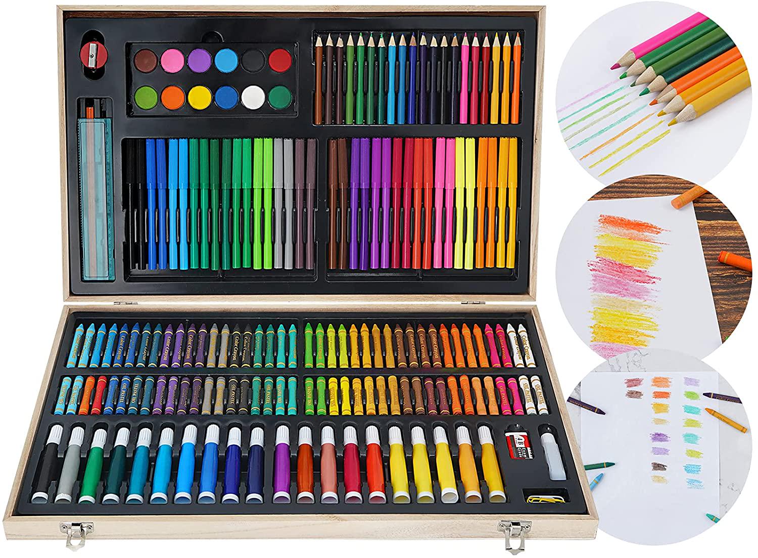 Детский набор для рисования Joyway 180 пр. в деревянном кейсе (RNG-202060) - фото 6