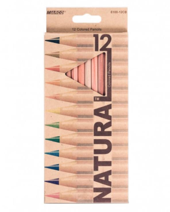 Карандаши цветные Marco Natural 12 цветов